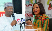 INEC chairman Mahmood Yakubu and EC Chairperson Jean Mensa