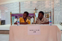 Representatives of Akrofuom D/A JHS during inter-school quiz competition