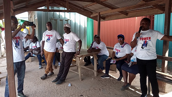 Electricity Company of Ghana staff in Somanya