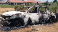 At least one vehicle was burnt and one person shot dead in Dormaa during the registration exercise