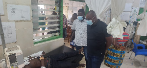 Richard Ahiagbah Visits NDC Accident Victims