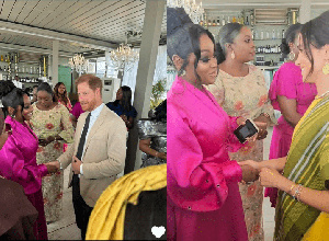 Jackie Appiah with the Royal family