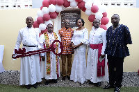 The Enterprise Group handed over an ultra-modern three-story school building for Bishop Mixed JHS