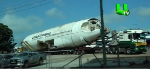 Ghana Plane Being Towed 