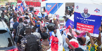 New Patriotic Party supporters at a rally