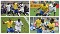 Brazil beat Ghana 3-0 in the 2006 FIFA World Cup round of 16 game