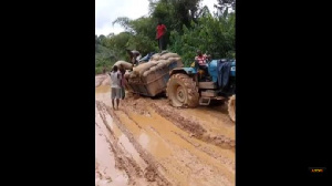 Aside from its deplorable nature, the road is sandy as it has never seen any gravelling before