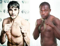 Mike Gavronski is up against Ghana's Thomas Awimbono in Tacoma, Washington, USA