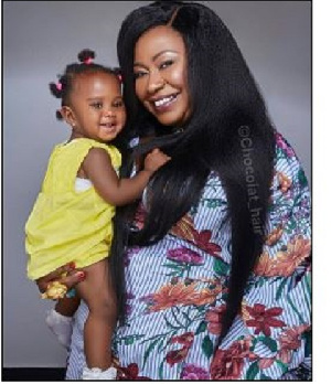 Gifty Anti with her daughter