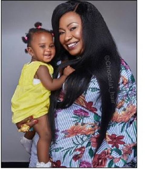 Gifty Anti and her baby girl, Nyame Animuonyam Afia Asaa Afrakoma Sintim-Misa