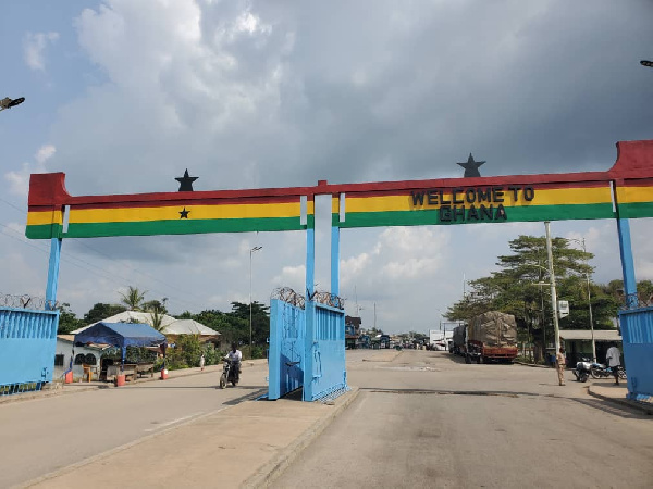 One of Ghana's borders