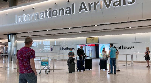 File photo: Arrival lounge of the Heathrow Airport in London