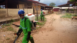 A disinfection exercise has been carried out