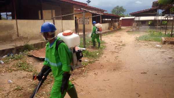 A disinfection exercise has been carried out