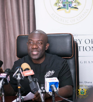 Kojo Oppong Nkrumah, Information Minister