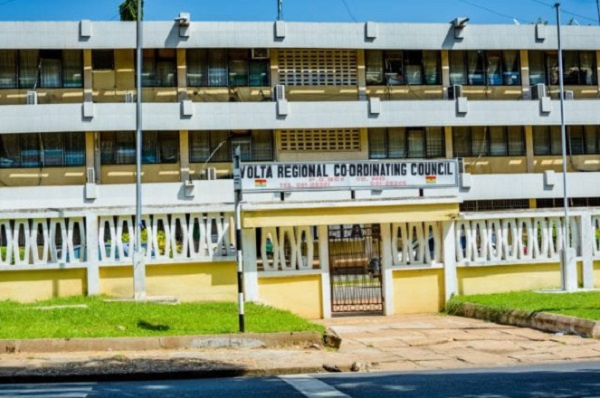 The Volta Regional Coordinating Council houses the office of the Regional Minister