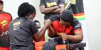 A photo of Arm wrestlers