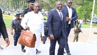 Ken Ofori-Atta with vice president Mahamudu Bawumia