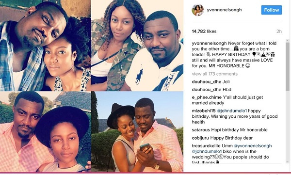 Yvonne Nelson and John Dumelo