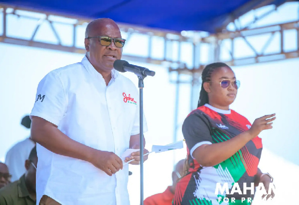 Mahama highlighted the NDC’s contributions to the region