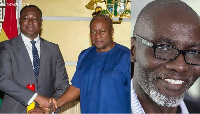 Joseph Whittal, John Mahama and Gabby Asare Otchere Darko