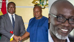 Joseph Whittal, John Mahama and Gabby Asare Otchere Darko