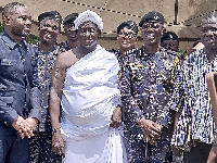 George Akuffo Dampare in a picture with COP Francis Ebenezer Doku and other dignitaries