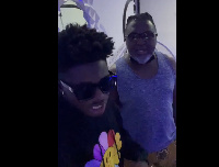 Hammer has recently shared a video of himself and Kuami Eugene in the studio