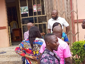 Some delegates at the Asokwa constituency of the Ashanti Region