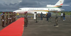 George Weah GH Presidential Jet Monrovia.png