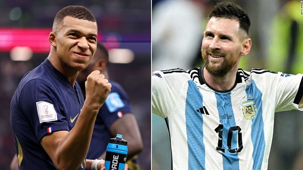 Kylian Mbappe and Lionel Messi