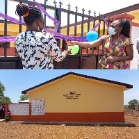 CB also handed over a renovated three-unit classroom block for the Daboashie Primary School