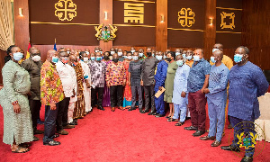 President Akufo Addo And NPP Executives