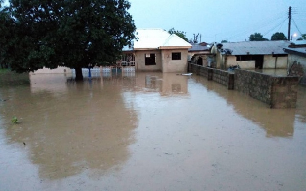 The rain flooded major parts of Wa, Friday