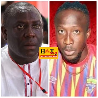 Former MP for La DadeKotopon Constituency, Vincent Sowah Odotei and Accra Hearts of Oak's Striker, A