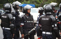 File photo: Some personnel of the Ghana Police Service