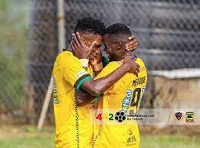 Asante Kotoko duo, Franck Etouga and George Mfegue