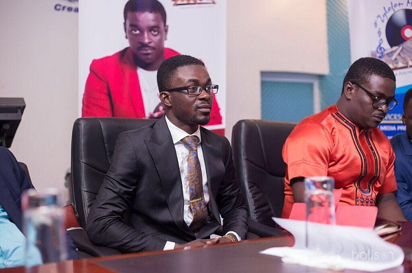 Kumi Guiter with Zylofon media boss, Nana Appiah Mensah