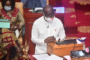 Ken Ofori-Atta delivering the 2020 budget statement before parliament