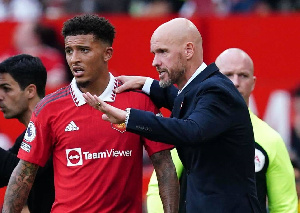 Jadon Sancho Erik Ten Hag MUFC