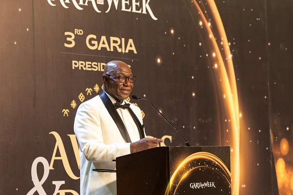 Mr. Felix Addo, President of GARIA giving his remarks