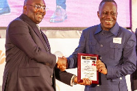 GOIL CEO receives his award from Vice President Bawumia