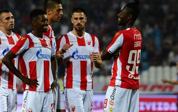 Boakye-Yiadom celebrates with his teammates