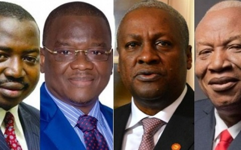 Stephen Atubiga, Sylvester Mensah, John Mahama, and Prof Joshua Alabi