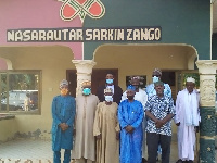 Alhaji Mohammed Nurudeen, Chief Fulani & PRO of Koforidua Zongo Chiefs in a group photograph