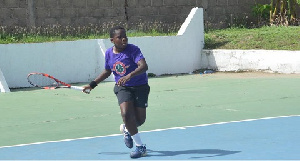 Kojo Stephens in action at the Tesano sports Club