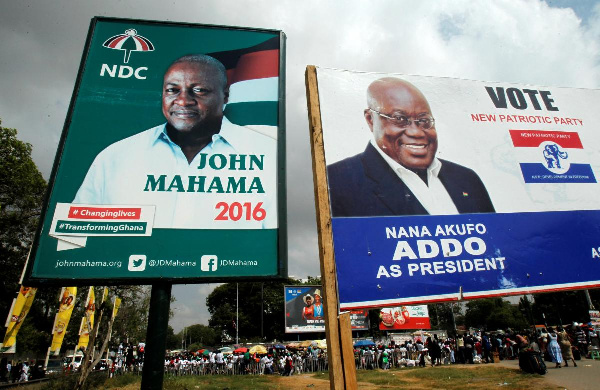 The main contenders for the 2020 elections are John Mahama and Nana Akufo-Addo