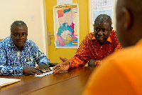 TAQA Ghana Managing Director Osafo Adjei with his counterparts from VRA