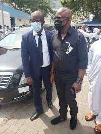 Amaju Pinnick with Kurt Okraku