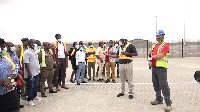 The staff at Kpone Unity Terminal, a 40-acre facility built by the GPHA